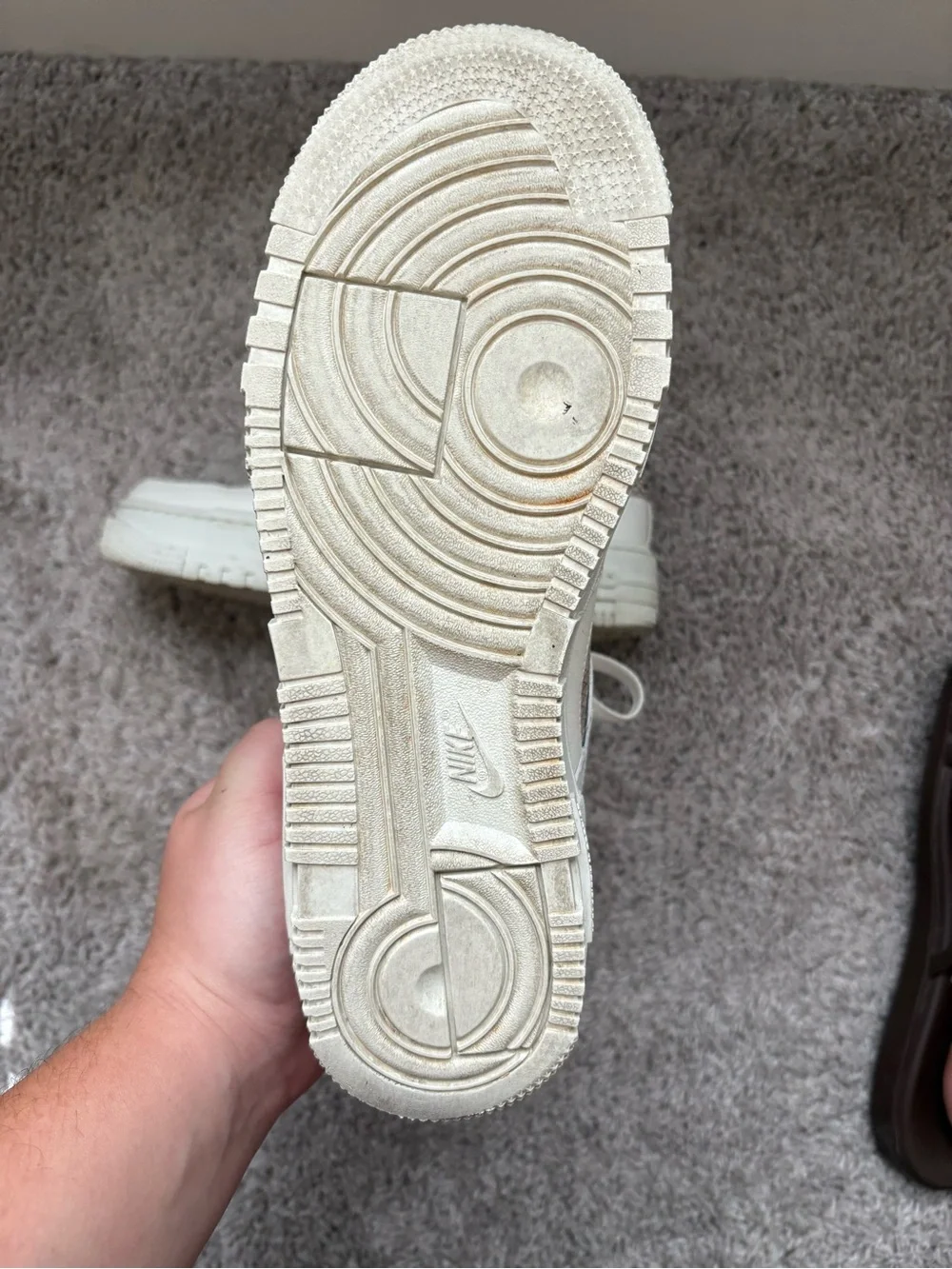Women’s Off White Sneakers with Snake-Print Swoosh